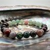 Bloodstone, Adventurine , Red Tigers eye Crystal Bracelet/16cm