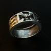 Iron Cross Skull Flame Sterling Silver Men’s Ring