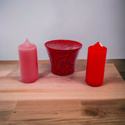 Peony Love And Wishing Candle Holder and Candles