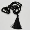 Black Tourmaline & Lava Stone Crystal Mala - Gentle Grounding