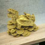 Feng Shui Gold Dragon Tortoise Of Protection