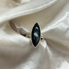 Sterling Silver Hypersynthe Crystal Ring 8.5