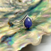 Iolite Crystal Sterling Silver Ring