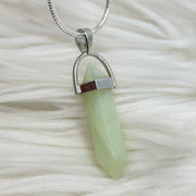 New Jade Crystal Double Terminated Pendant