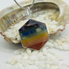7 Chakra Hexagonal Pendant