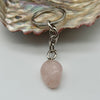Rose Quartz Crystal Keyring