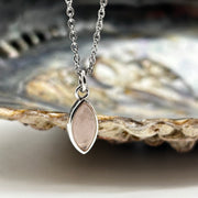 Rose Quartz Crystal Sterling Silver Pendant