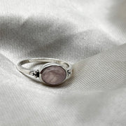 Sterling Silver Rose Quartz Ring