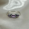 Amethyst 3 Stone Sterling Silver Ring Sterling Silver Rings