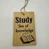 Study Wooden Wall Plaque