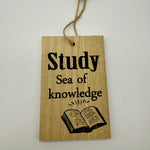 Study Wooden Wall Plaque