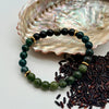 Bloodstone, Green jade, Labradorite & Black Agate 18cm
