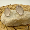 Rose Quartz Oval Sterling Silver Crystal Ring