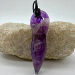 Amethyst Fertility Goddess Crystal Pendant