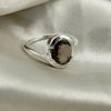 Faceted Smoky Quartz Sterling Silver Ring Sterling Silver Rings