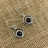 Curly Faceted Smoky Quartz Crystal Sterling Silver Earrings Sterling SIlver Earrings