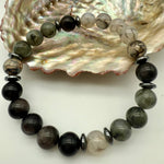 Mens Yin Yang Protection Crystal Bracelet