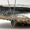 Labradorite Marquise Crystal Sterling Silver Pendant