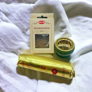Green Pure Brass Charcoal Frankincense Resin Burner Kit