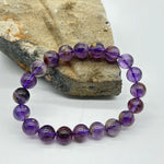 Cacoxenite Genuine Super Seven Crystal Gemstone Bracelet 10mm