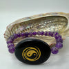 Yin Yang Amethyst Crystal Bracelet