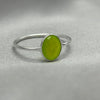 Lime Agate Sterling Silver Crystal Ring Sterling Silver Rings
