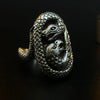 Snake And Eagle Sterling Silver Men’s Ring