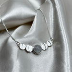 Solid Moon Phase Necklace