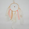 White and Pink Dreamcatcher with Lace