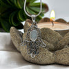 Shimmering Mother Of Pearl Hand Of Hamsa Sterling Silver Pendant Charms & Pendants