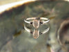 Rose Quartz Crystal Sterling Silver Ring