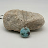 Larimar Sterling Silver Crystal Pendant