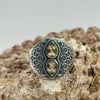 Citrine Sterling Silver Crystal Ring