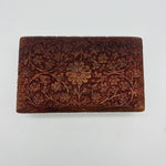 Wooden Carved Box with Flower
