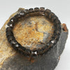 Smoky Quartz Faceted Crystal Wheel Bracelet Crystal Bracelet