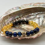 Evil Eye Gemstone Bracelet 18cm