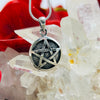 Circle Pentacle Sterling Silver Pendant Pendants
