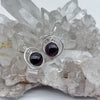 Garnet Sterling Silver Crystal Earrings Sterling Silver Earrings