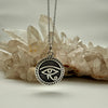 Eye of Horus raised Sterling Silver Pendant