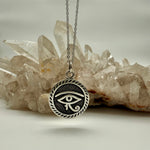 Eye of Horus raised Sterling Silver Pendant
