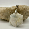 Rainbow Moonstone Hexagonal Pendant - Protection