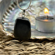 Shungite Tumbled Crystal Pendant