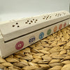 White Wooden Chakra Incense Box