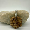 Ripple Agate Hexagonal Pendant - Flow with the Universe