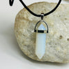 Double Terminated Small Point Jelly Opal Crystal  Pendant