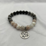 Flame Moon Witchy Crystal Bracelet-16cm