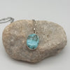 Larimar Sterling Silver Crystal Pendant