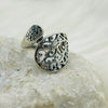 Jali Pattern Sterling Silver Ring