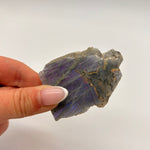 Polished Purple Labradorite Crystal Slab From Madagascar