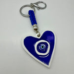 Evil Eye Heart Keyring